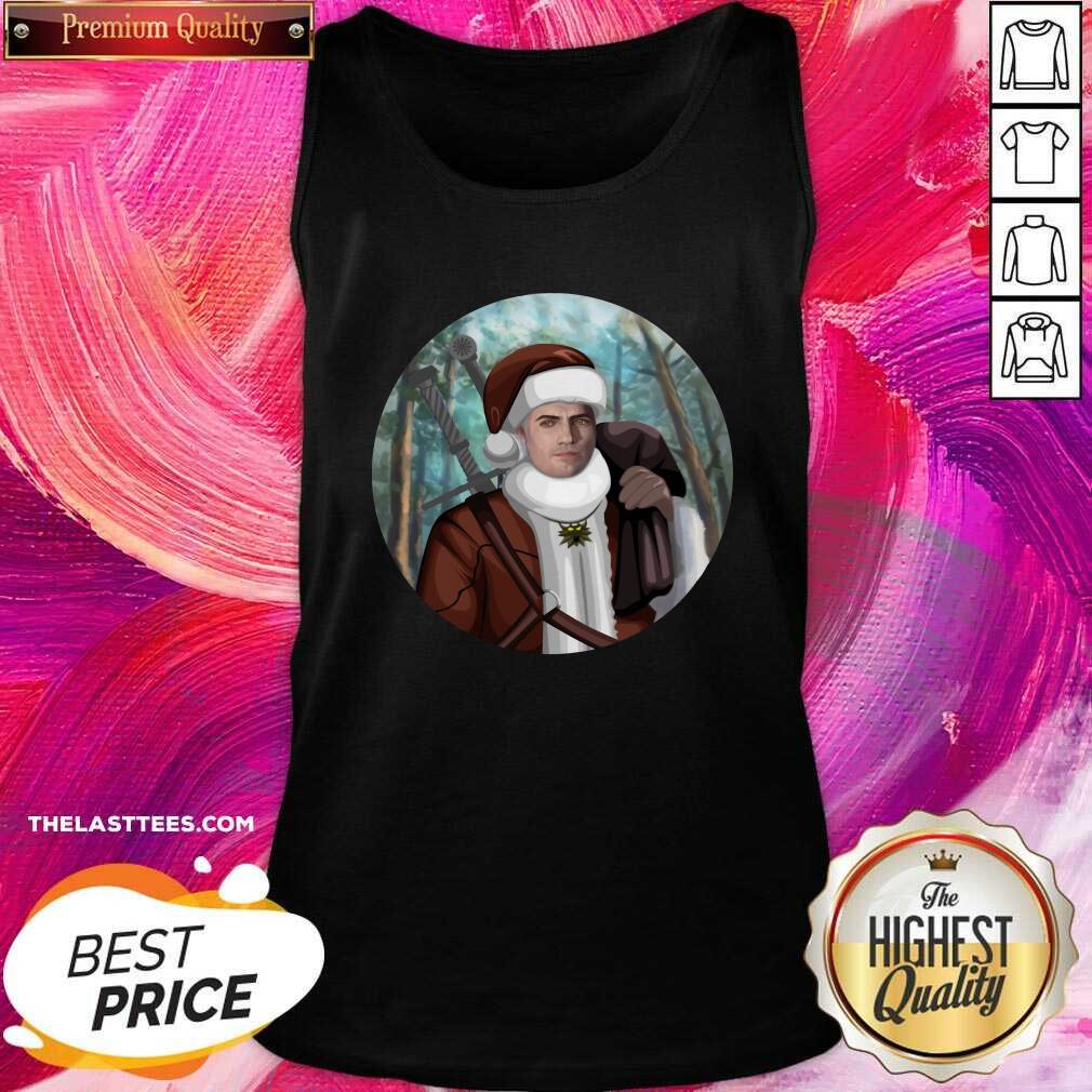 Happy The Witcher Santa Crewneck Shirt - Image 5