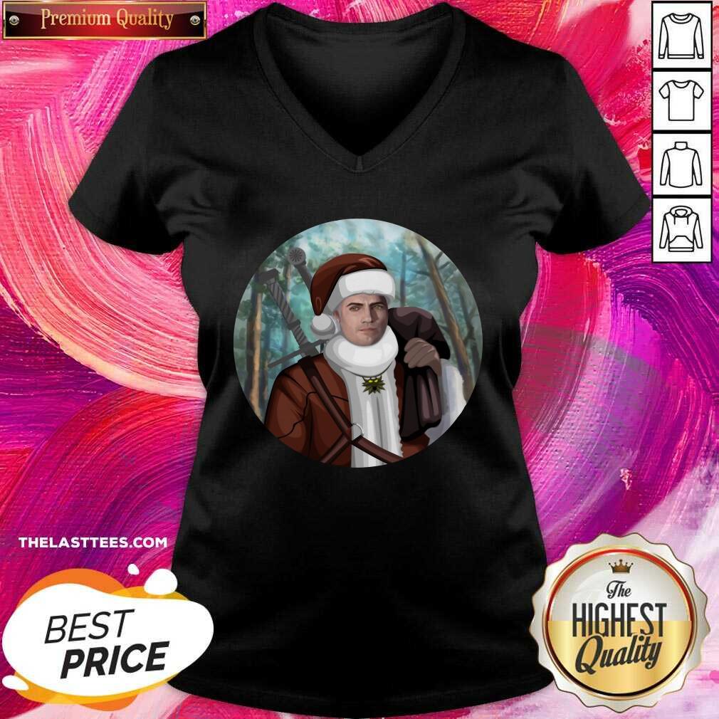 Happy The Witcher Santa Crewneck Shirt - Image 4