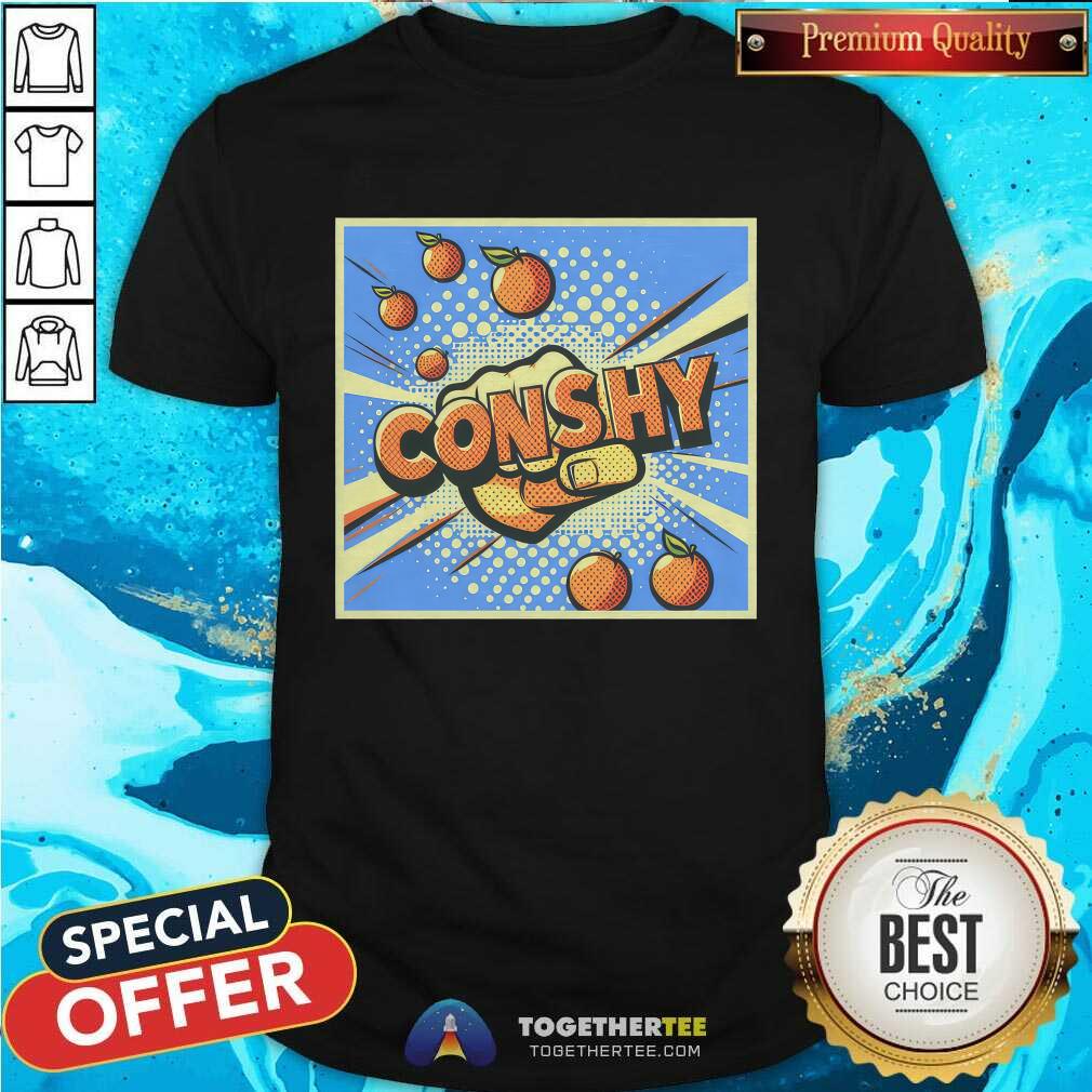 Conshy Throwing Fists and Tomatoes T-Shirt