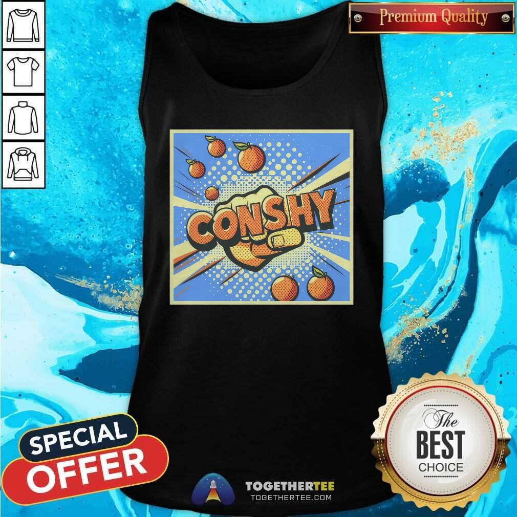 Conshy Throwing Fists and Tomatoes T-Shirt - Image 3