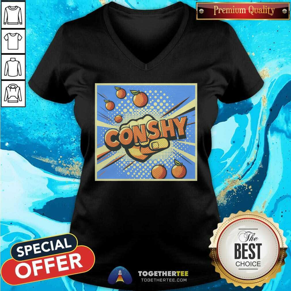 Conshy Throwing Fists and Tomatoes T-Shirt - Image 2