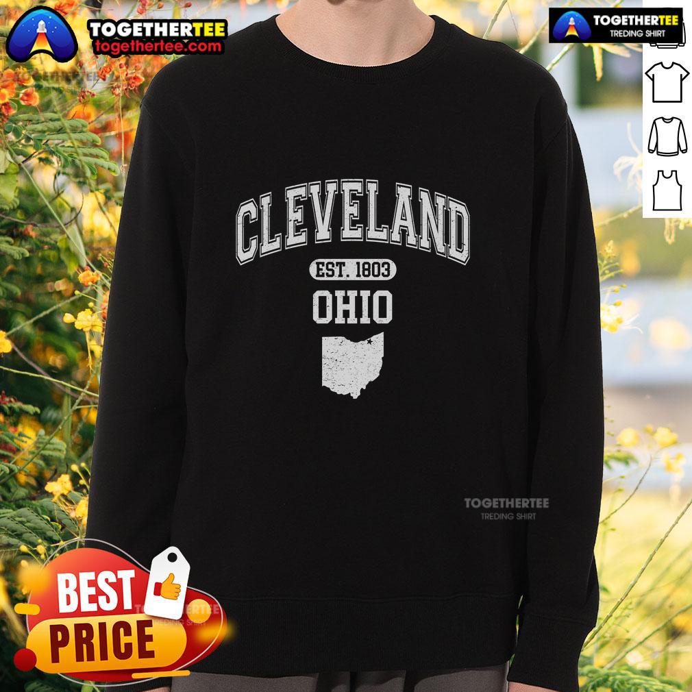 Nice Cleveland Ohio Est 1803 Varsity T-Shirt - Image 5
