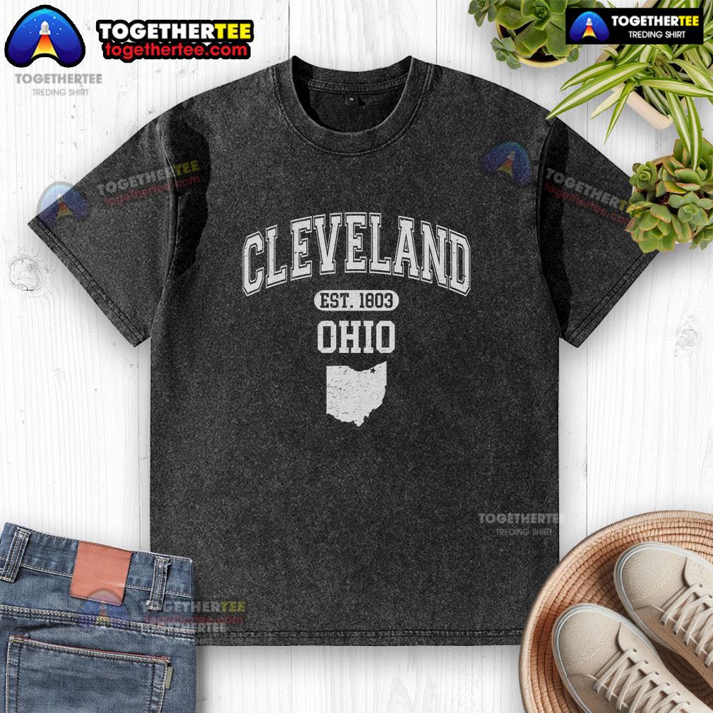 Nice Cleveland Ohio Est 1803 Varsity T-Shirt - Image 6