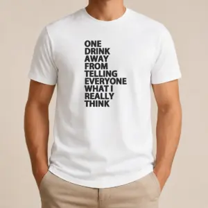 Pretty One Drink Away From Telling Everyone What I Really Think Shirt
