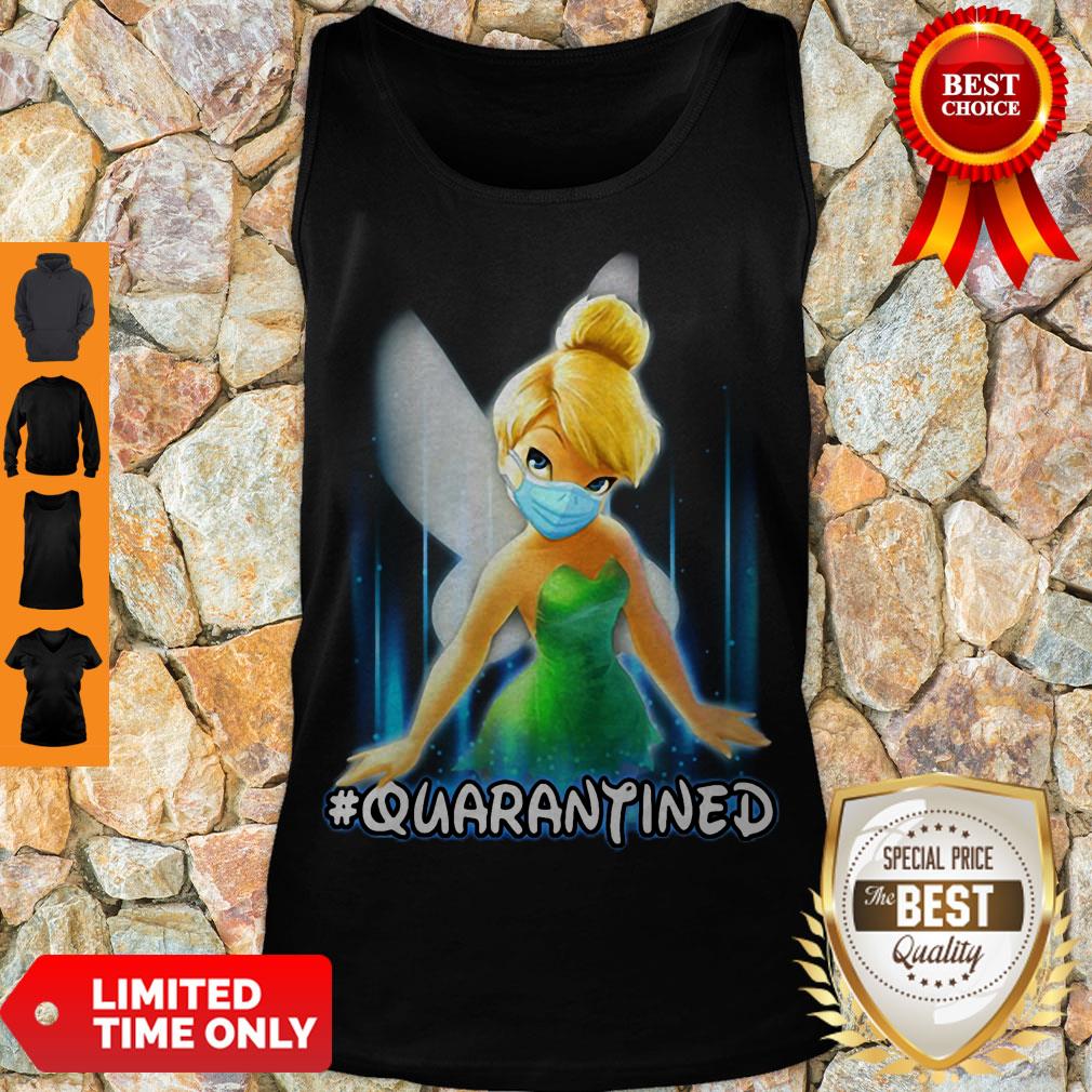 Nice Tinker Bell Face Mask #Quarantined COVID-19 Shirt - Image 4