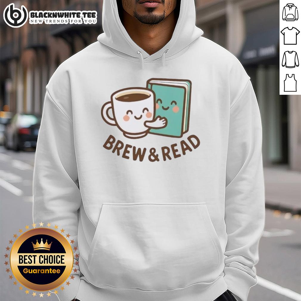Cute Brew And Read Book T-Shirt - Image 2