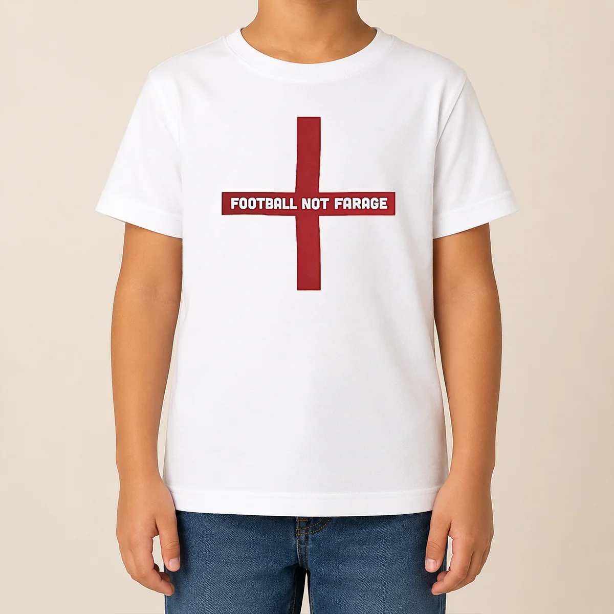 Original Funny Football Not Farage England St George's Cross Shirt - Image 9