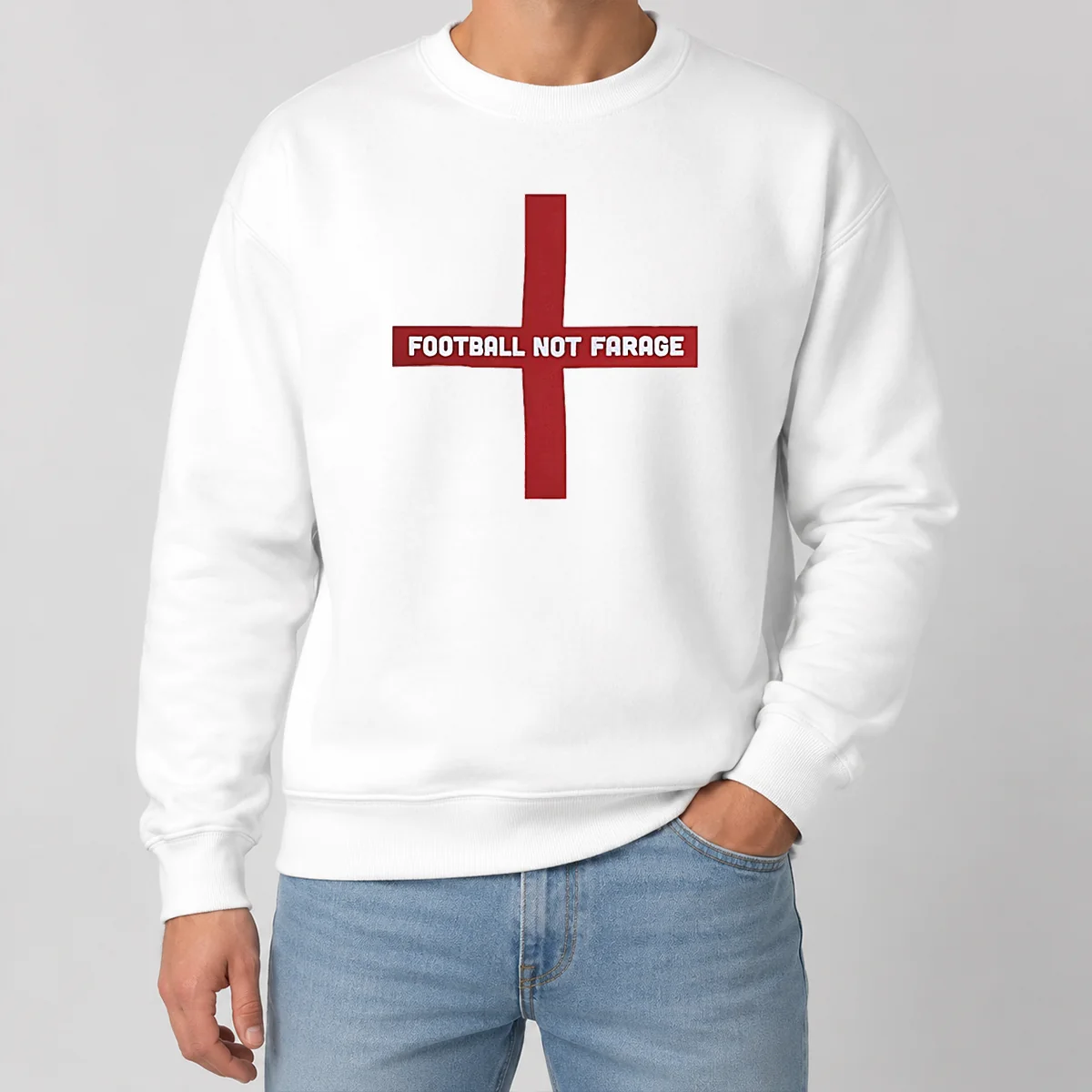 Original Funny Football Not Farage England St George's Cross Shirt - Image 7