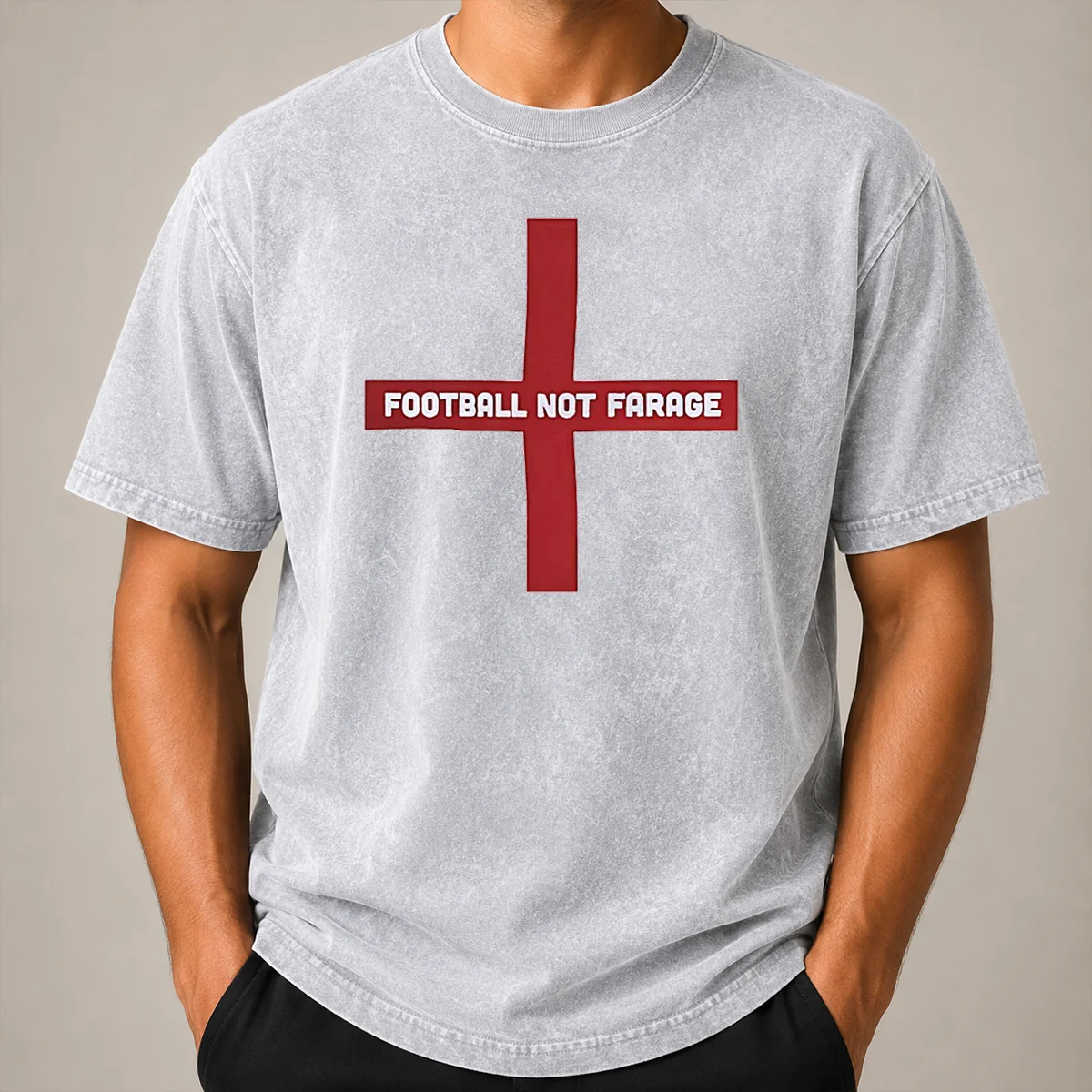 Original Funny Football Not Farage England St George's Cross Shirt - Image 8