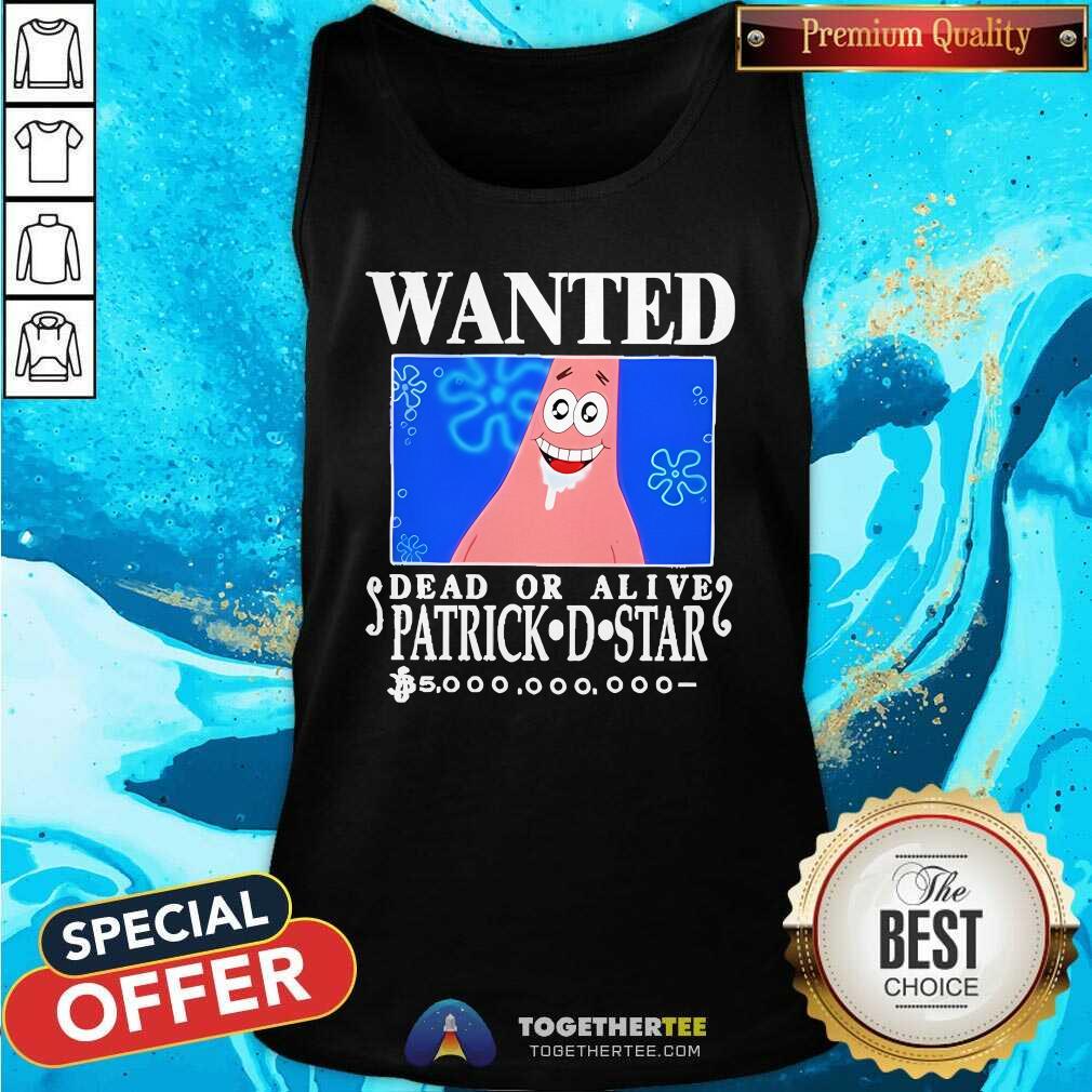 Original Wanted Dead Or Alive Patrick D.Star T-Shirt - Image 3