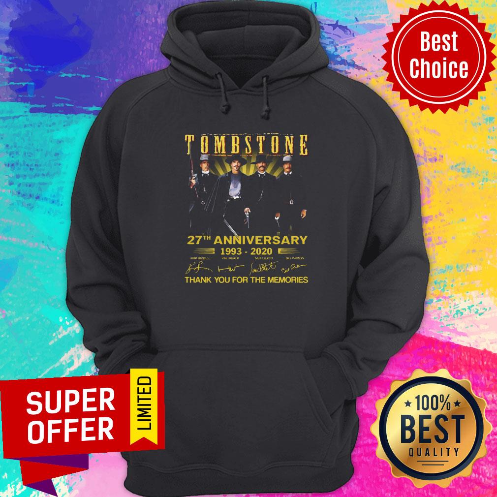 Tombstone 27th Anniversary 1993 2020 Thank You For The Memories Signatures Shirt - Image 3