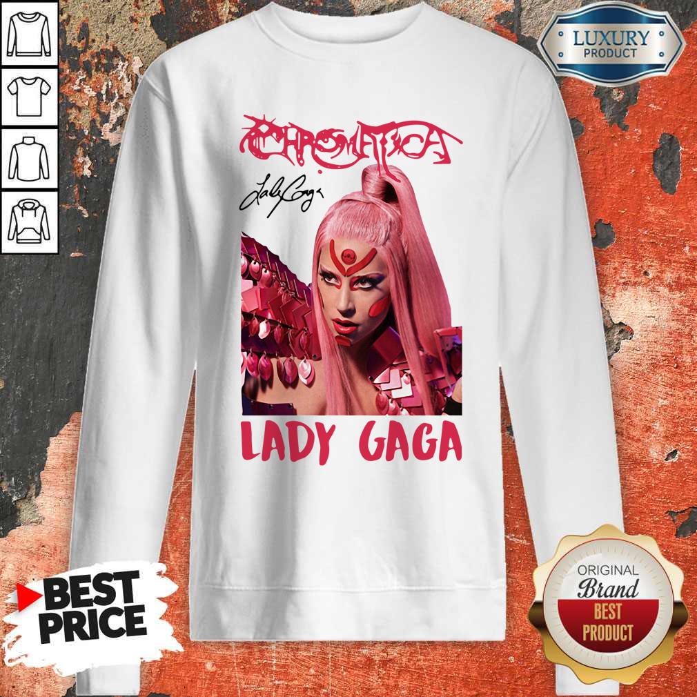 Funny Lady Gaga Chromatica Signature Shirt - Image 5