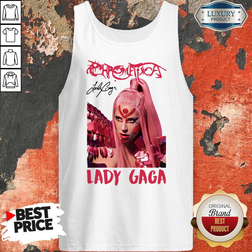 Funny Lady Gaga Chromatica Signature Shirt - Image 4