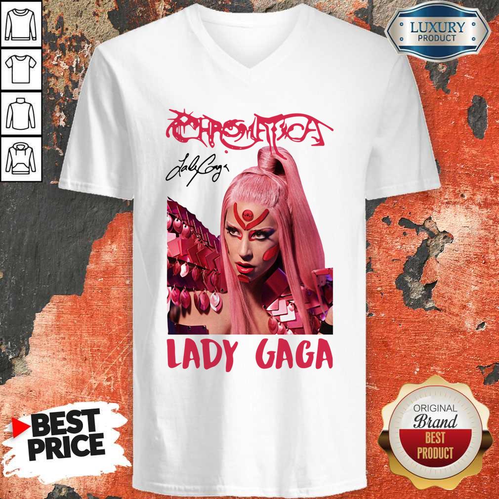 Funny Lady Gaga Chromatica Signature Shirt - Image 2