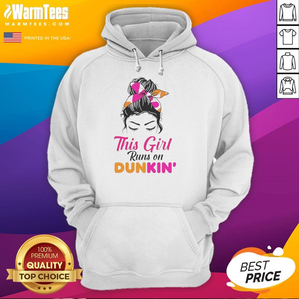 Premium This Girl Runs On Dunkin T-Shirt - Image 2