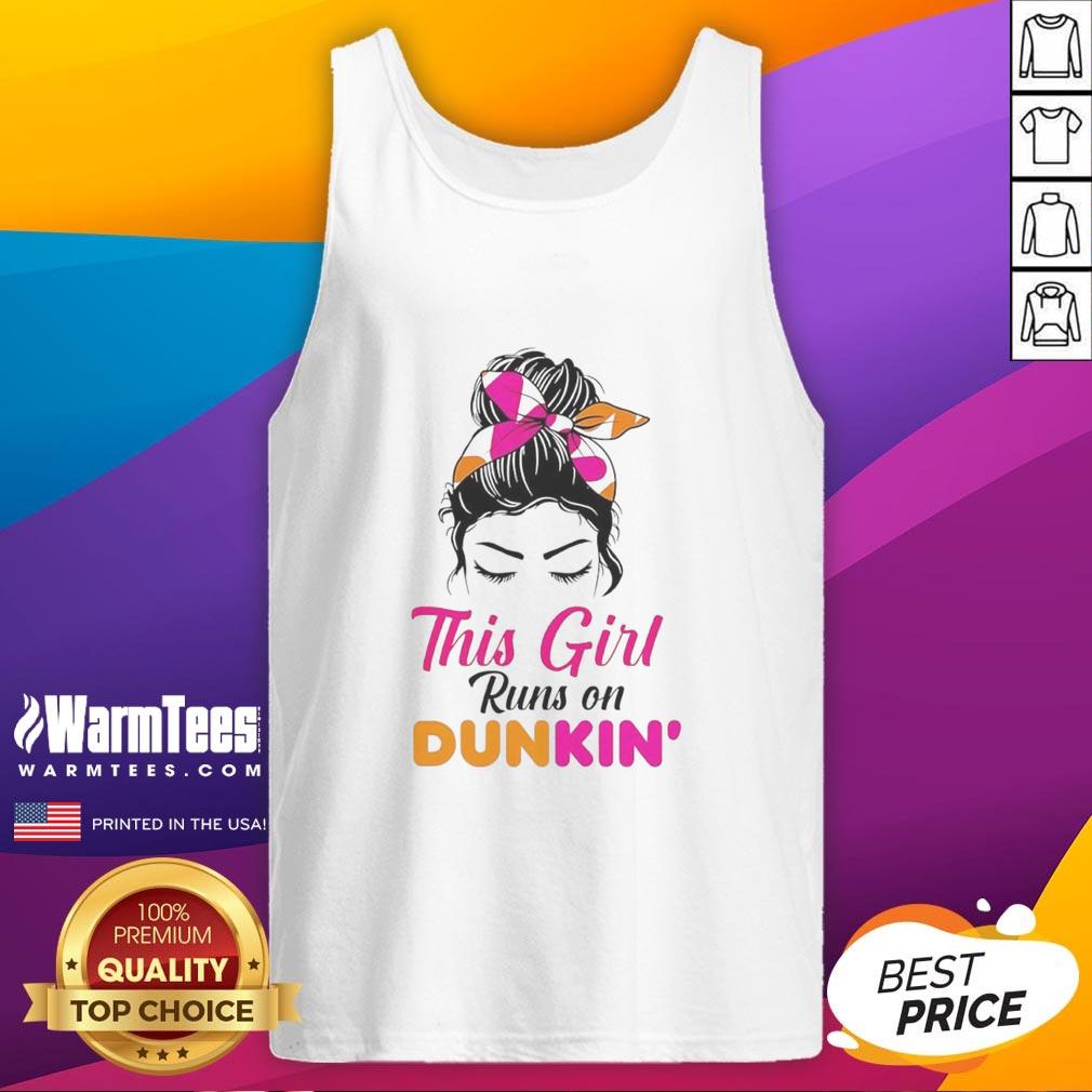 Premium This Girl Runs On Dunkin T-Shirt - Image 4