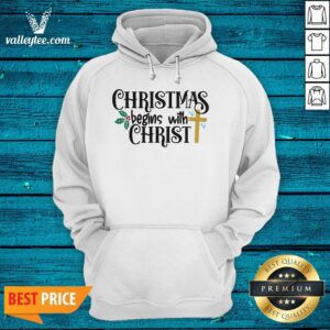 Alternative view of Happy Christmas Begin With Christ Jesus Shirt