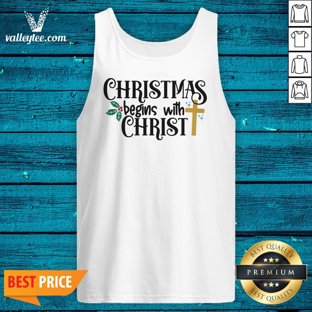 Happy Christmas Begin With Christ Jesus Shirt - Image 4