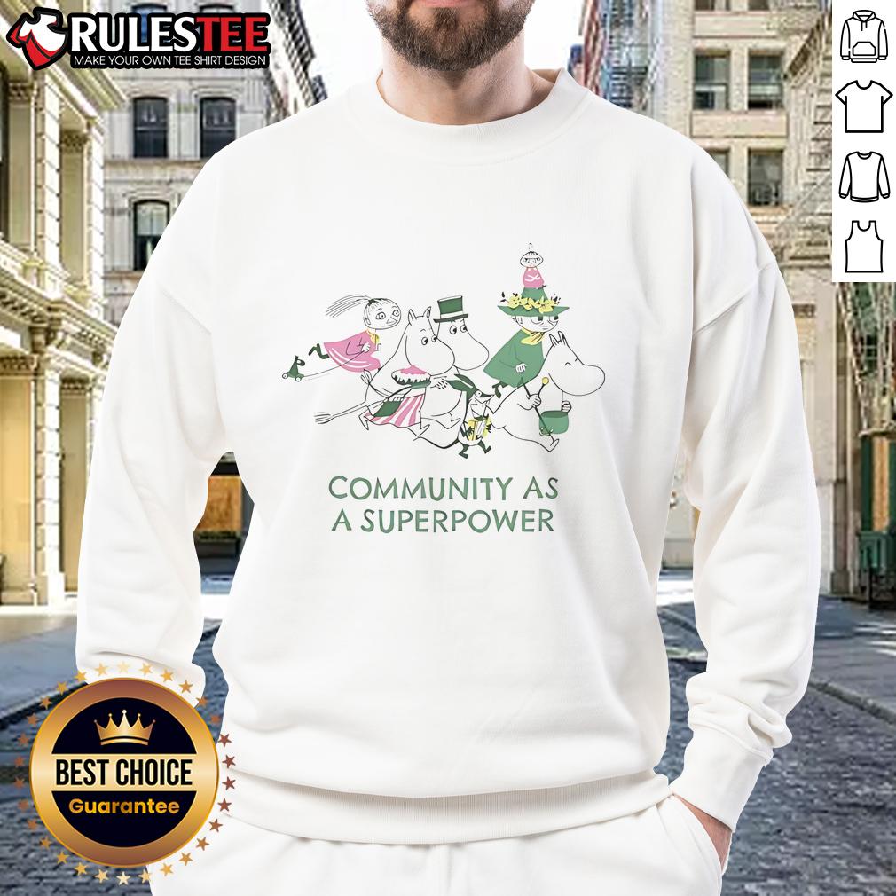Top Refugee Week X Moomin Community As A Superpower T-Shirt - Image 5