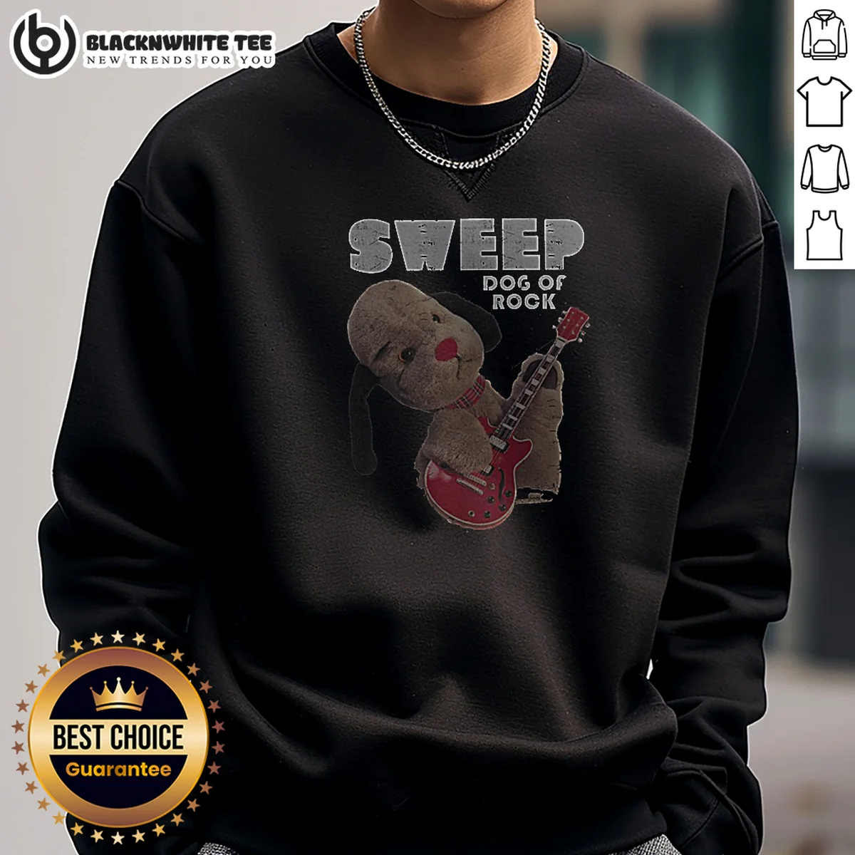Awesome Sooty Dog Of Rock Sweep Shirt - Image 5