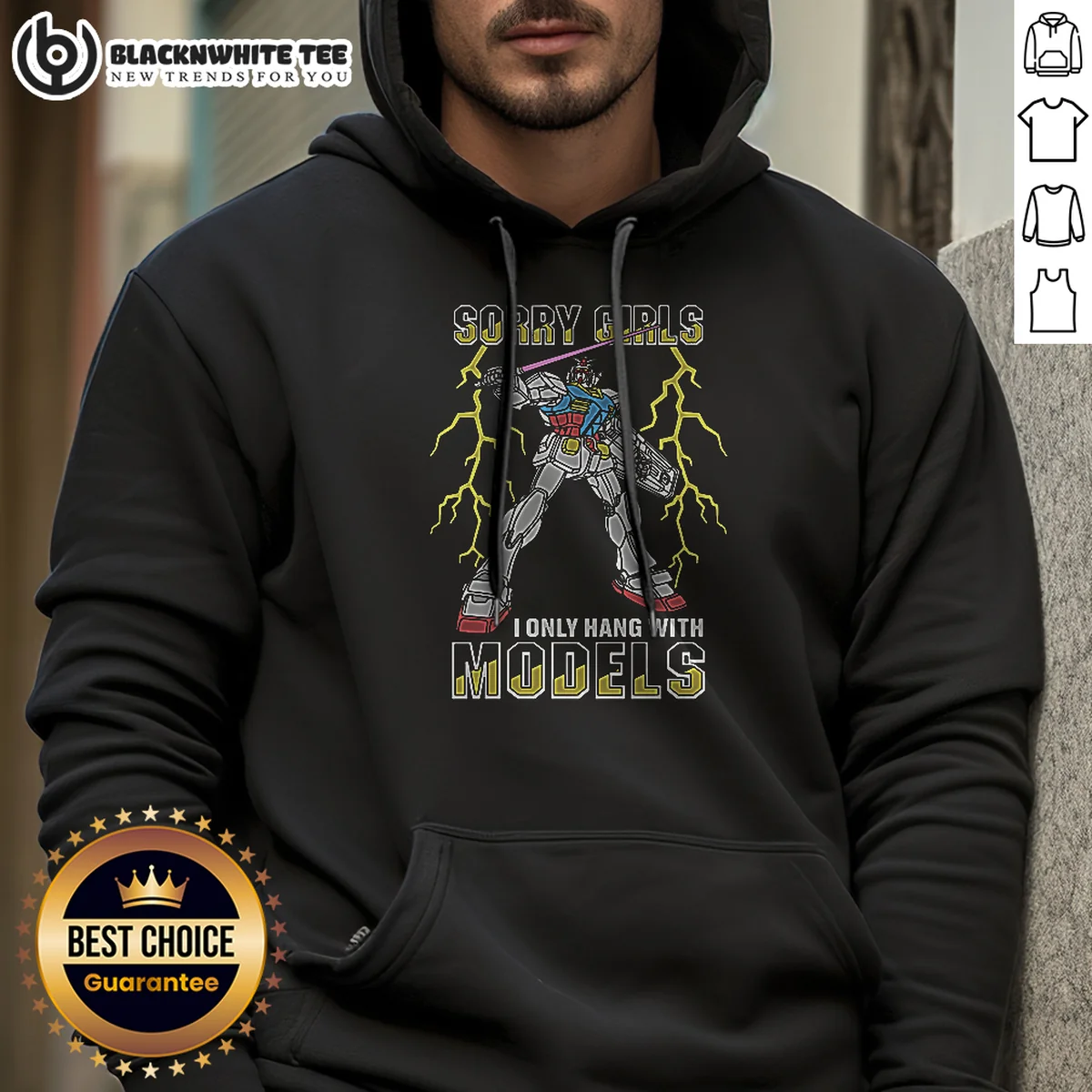 Hot Sorry Girls I Only Hang With Mech Models Shirt - Image 4