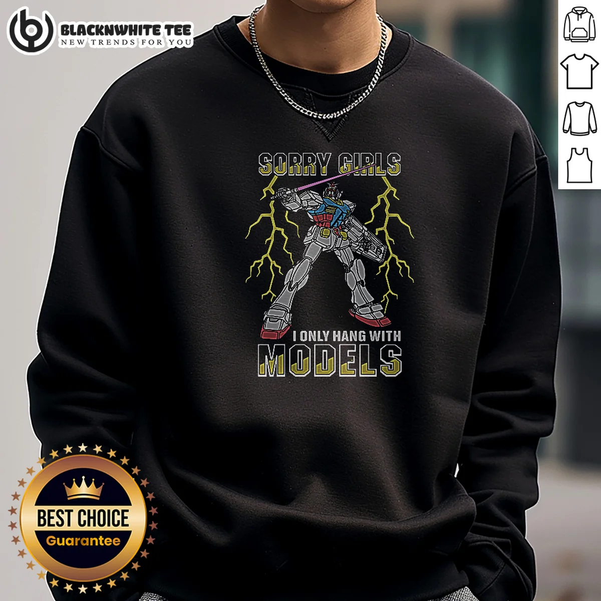 Hot Sorry Girls I Only Hang With Mech Models Shirt - Image 5
