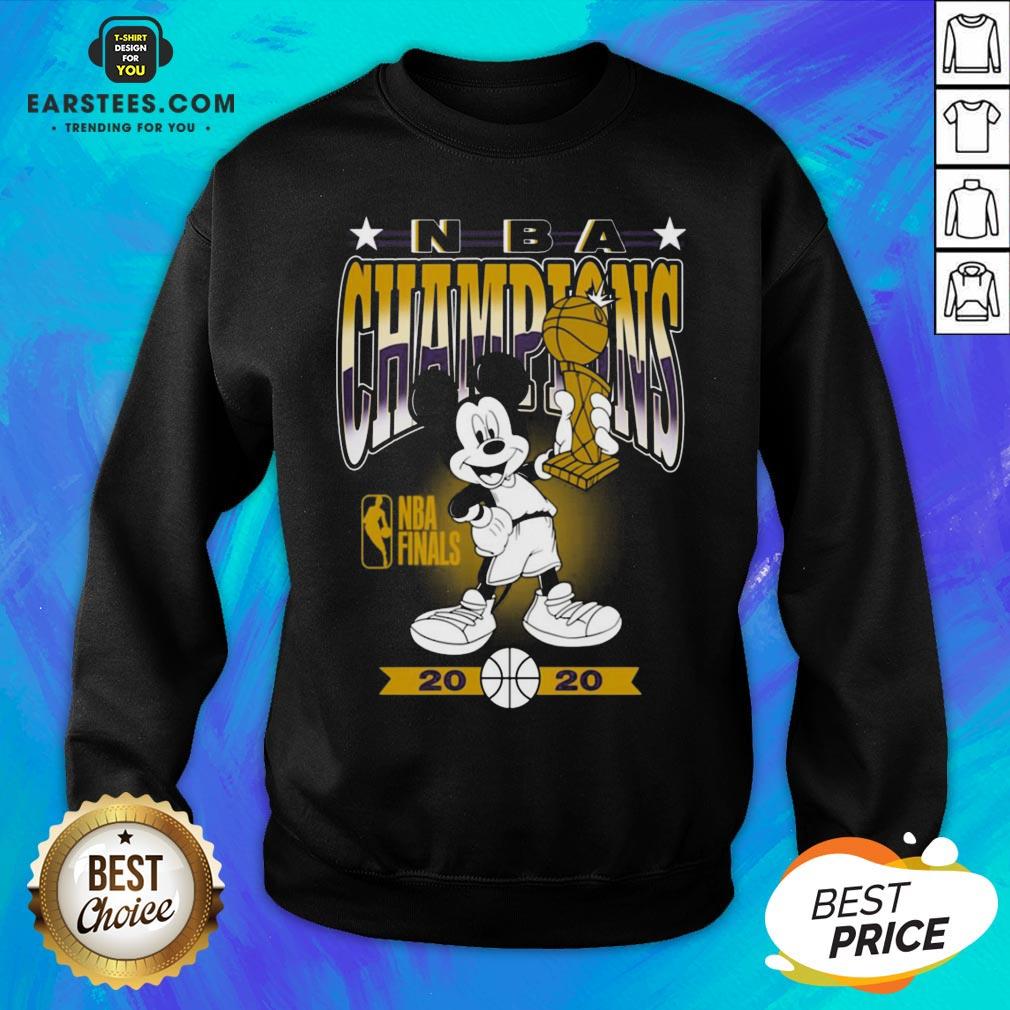 Lakers Mickey Mouse NBA Champions 2020 Shirt - Image 2