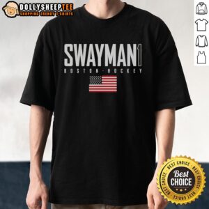 Pretty Jeremy Swayman 1 Boston Bruins USA Flag Elite T-Shirt