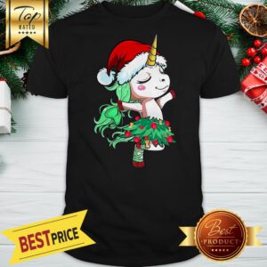 Official Santa Unicorn Christmas Tree Dance Shirt
