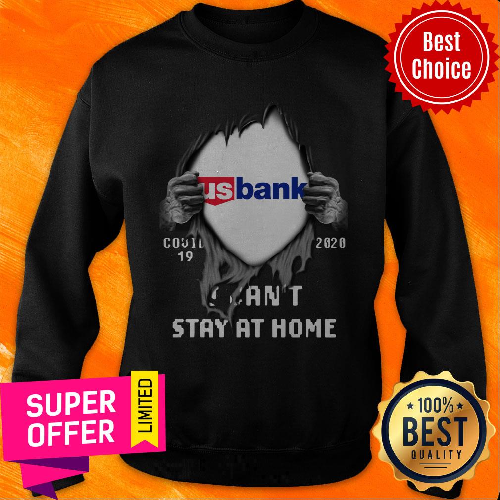 Top Blood Inside Me US Bank Covid-19 2020 I Can’t Stay At Home Shirt - Image 2