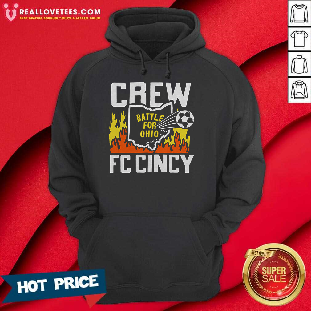 Offical Battle For Ohio Crew And FC Cincy T-Shirt - Image 2