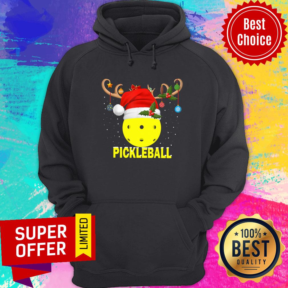 Play Pickleball Hat Santa Claus Reindeer Shirt - Image 5