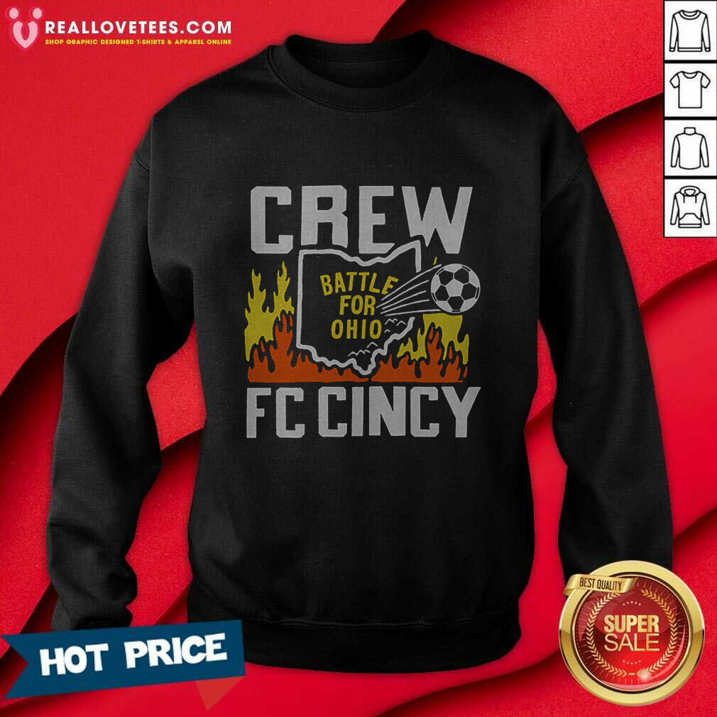 Offical Battle For Ohio Crew And FC Cincy T-Shirt - Image 5