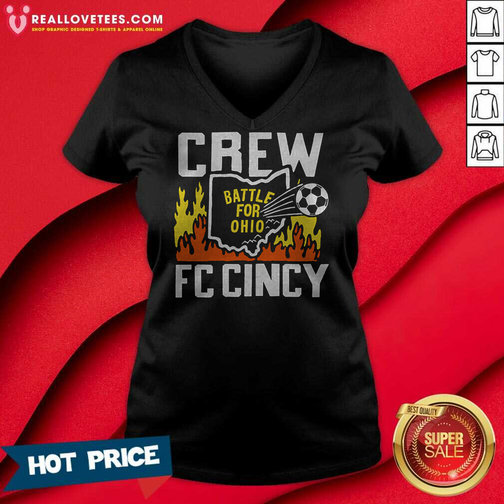 Offical Battle For Ohio Crew And FC Cincy T-Shirt - Image 3