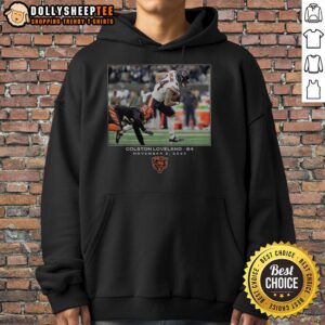 Alternative view of Pretty Colston Loveland Chicago Bears NFL Flash Features Week 9 T-Shirt
