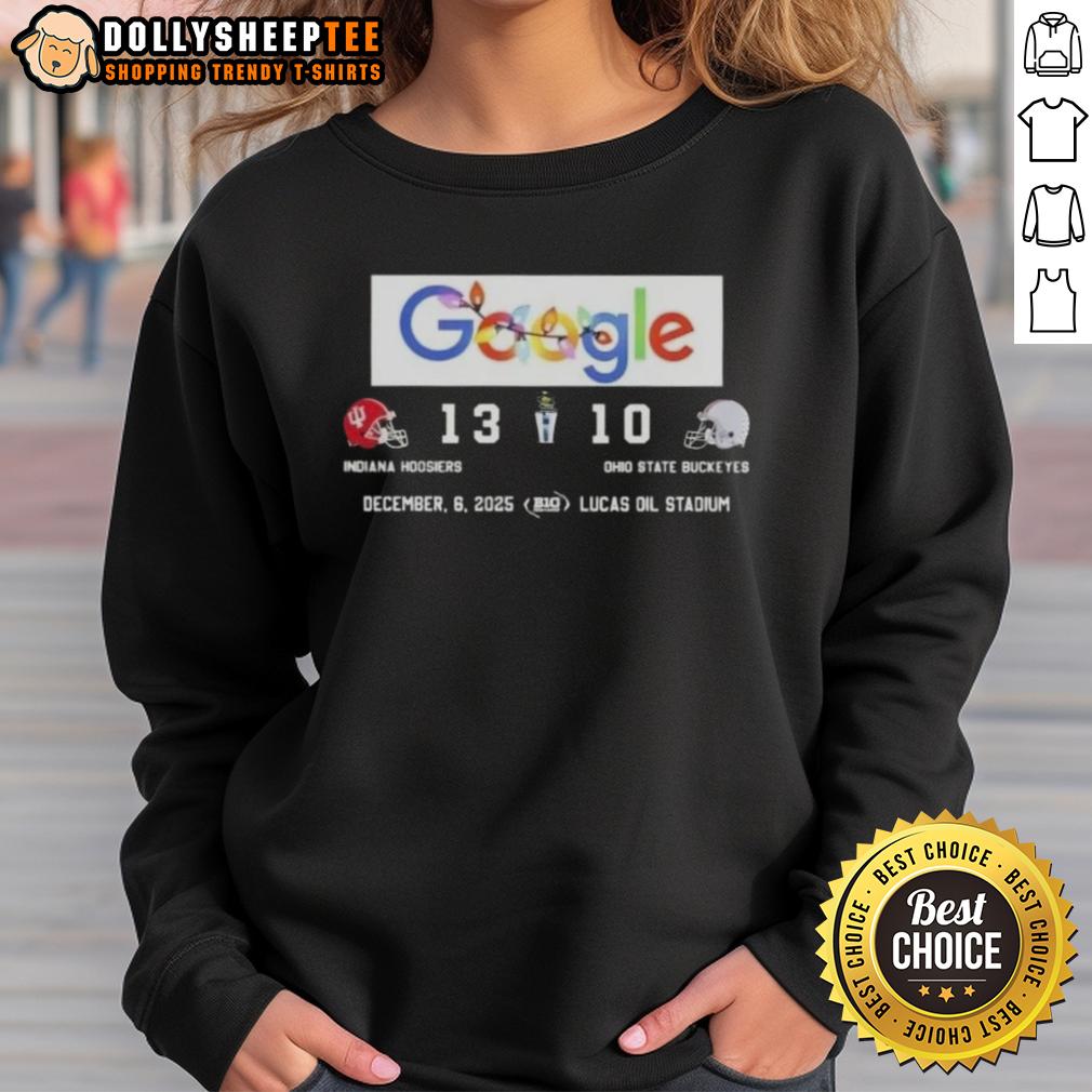 Original Google Indiana Hoosiers Vs Ohio State Buckeyes Lucas Oil Stadium T-Shirt - Image 5