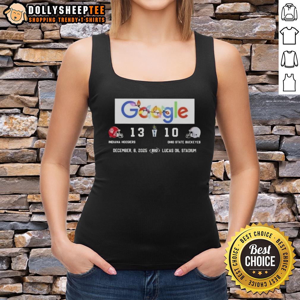 Original Google Indiana Hoosiers Vs Ohio State Buckeyes Lucas Oil Stadium T-Shirt - Image 4