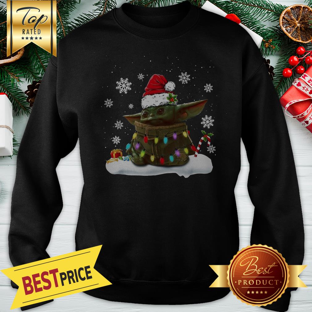 The Mandalorian Baby Yoda Santa Christmas Shirt - Image 4