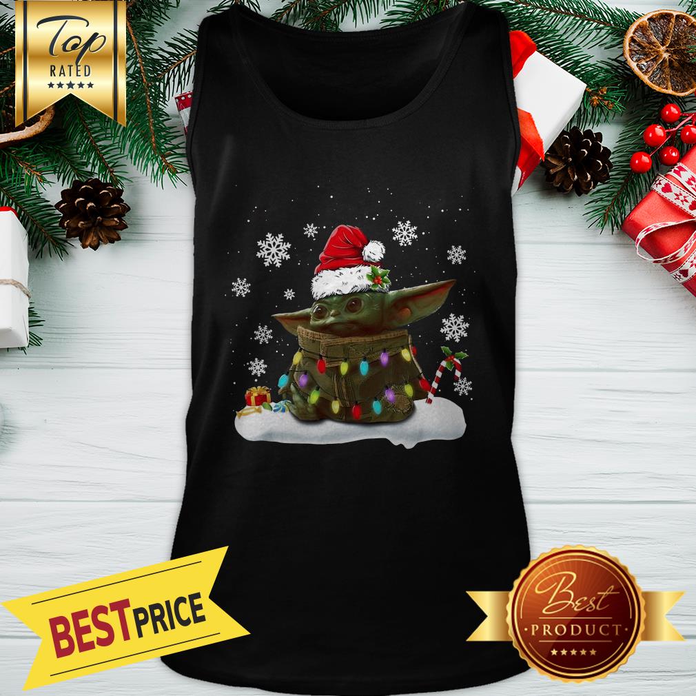 The Mandalorian Baby Yoda Santa Christmas Shirt - Image 3