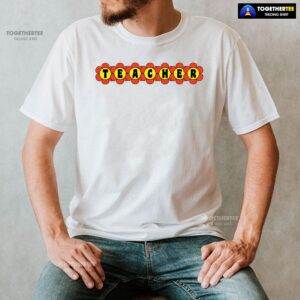 Alternative view of Teacher Orange Flowers Back To School T-Shirt