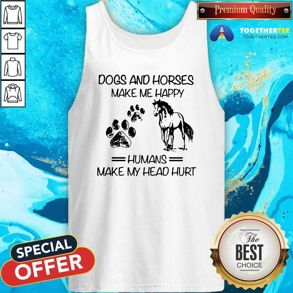 Cool DOGS AND HORSES Premium Fit Ladies Tee Shirt - Image 3