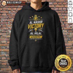 Alternative view of Original Al NASSR Victory 2026 Saudi Pro League Riyadh Derby Winners T-Shirt