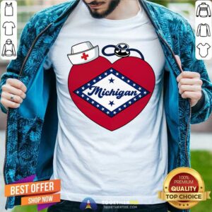 Medical Stethoscope Love Michigan Shirt
