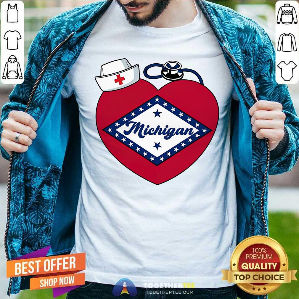 Medical Stethoscope Love Michigan Shirt