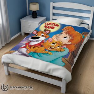 Alternative view of Cute Perfect Disney Oliver & Company Jenny Foxworth Oliver Dodger Blanket Fleece Customized Blanket
