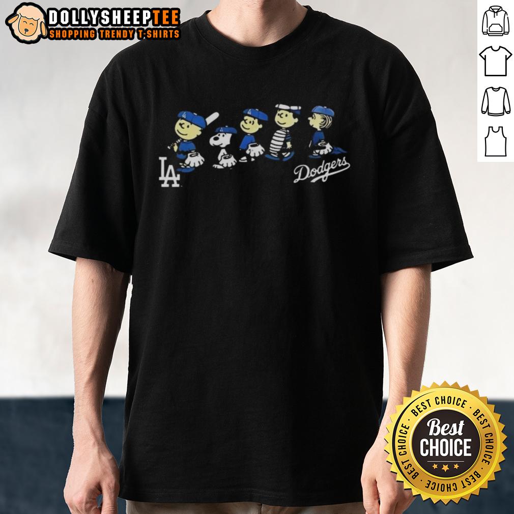 Good Peanuts Cartoon X Los Angeles Dodgers Baseball Team 2026 T-Shirt