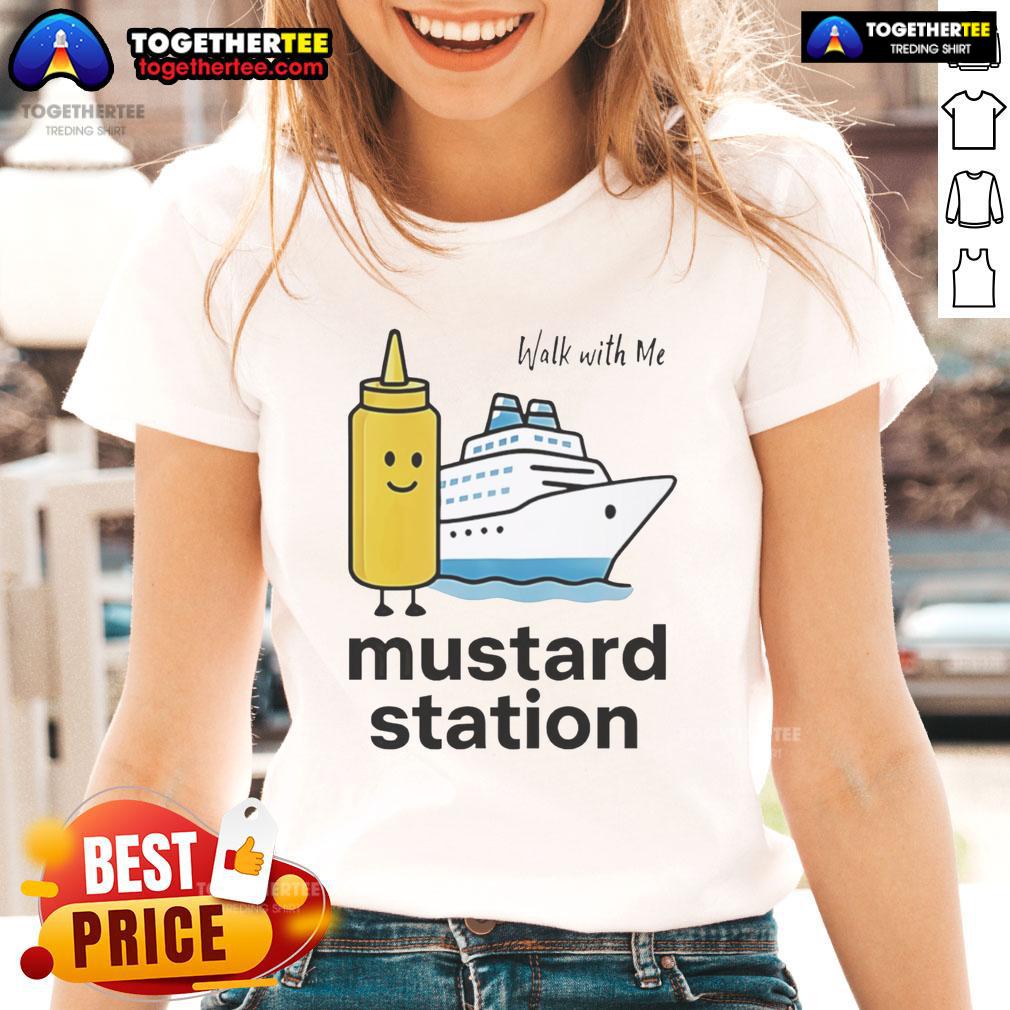 Nice Walk With Me Mustard Station T-Shirt - Image 3