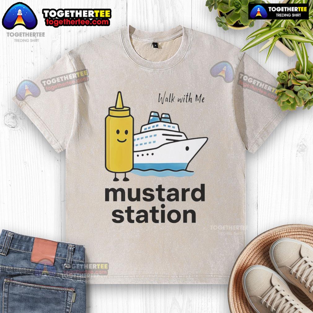 Nice Walk With Me Mustard Station T-Shirt - Image 6