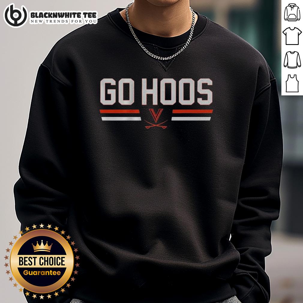 Awesome Virginia Cavaliers Football Go Hoos Stripes Logo T-Shirt - Image 5