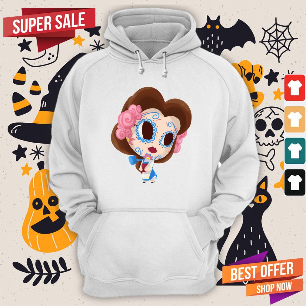 Sugar Skull Bookish Muertos Day Of The Dead Shirt - Image 5
